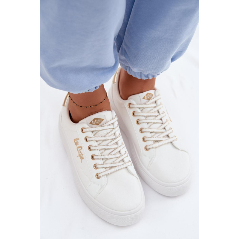 Dámske platformové tenisky Lee Cooper LCW-26-44-4478 Biele - Biela