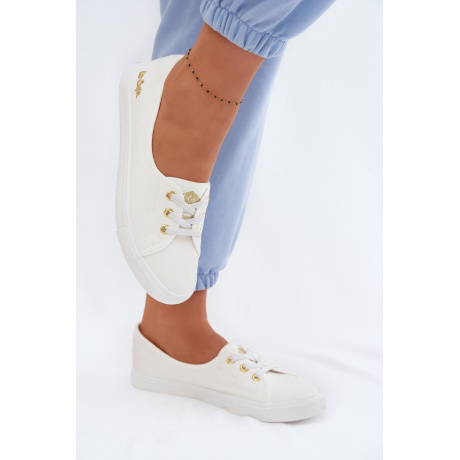 Dámske Tenisky Bielo Zlato Lee Cooper LCW-26-02-4043 - Biela