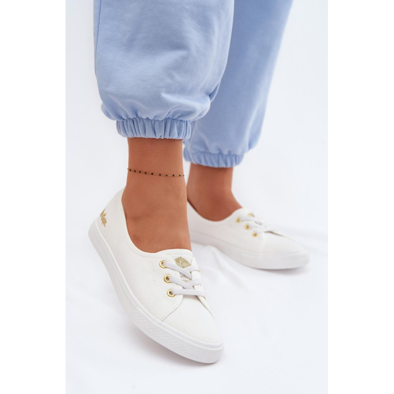 Dámske Tenisky Bielo Zlato Lee Cooper LCW-26-02-4043 - Biela