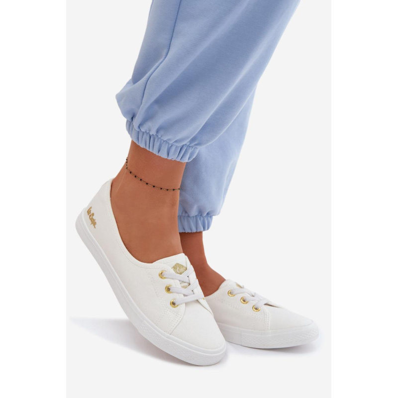 Dámske Tenisky Bielo Zlato Lee Cooper LCW-26-02-4043 - Biela