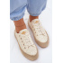 Čipkované tenisky Espadrilles na platforme Lee Cooper LCW-26-31-4328 Béžové - Béžová