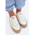 Čipkované tenisky Espadrilles na platforme Lee Cooper LCW-26-31-4326 Biele - Biela