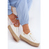 Čipkované tenisky Espadrilles na platforme Lee Cooper LCW-26-31-4326 Biele - Biela