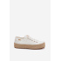 Čipkované tenisky Espadrilles na platforme Lee Cooper LCW-26-31-4326 Biele - Biela