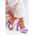 Dámske Sandále Na Vysokom Opätku Fialové Nelissey - Odtiene fialovej