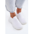 Materiálové Slip-On Dámske Športové Topánky Biele Floraine - Biela