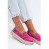 Vinceza Fuchsia mokasíny z prírodného semišu na platforme - Odtiene ružovej