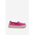 Vinceza Fuchsia mokasíny z prírodného semišu na platforme - Odtiene ružovej