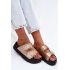 Dámske platformové sandále s prackami Lee Cooper LCW-26-35-4462L Zlaté