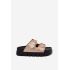Dámske platformové sandále s prackami Lee Cooper LCW-26-35-4462L Zlaté