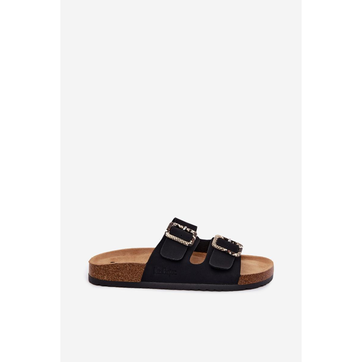 Dámske Čierne Papuče S Remienkami Lee Cooper LCW-26-35-4450L - Čierna