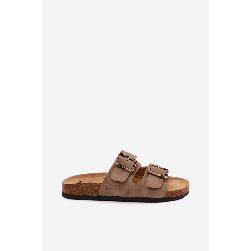 Dámske Papuče Khaki s Klipsami Lee Cooper LCW-26-35-4451L - Béžová