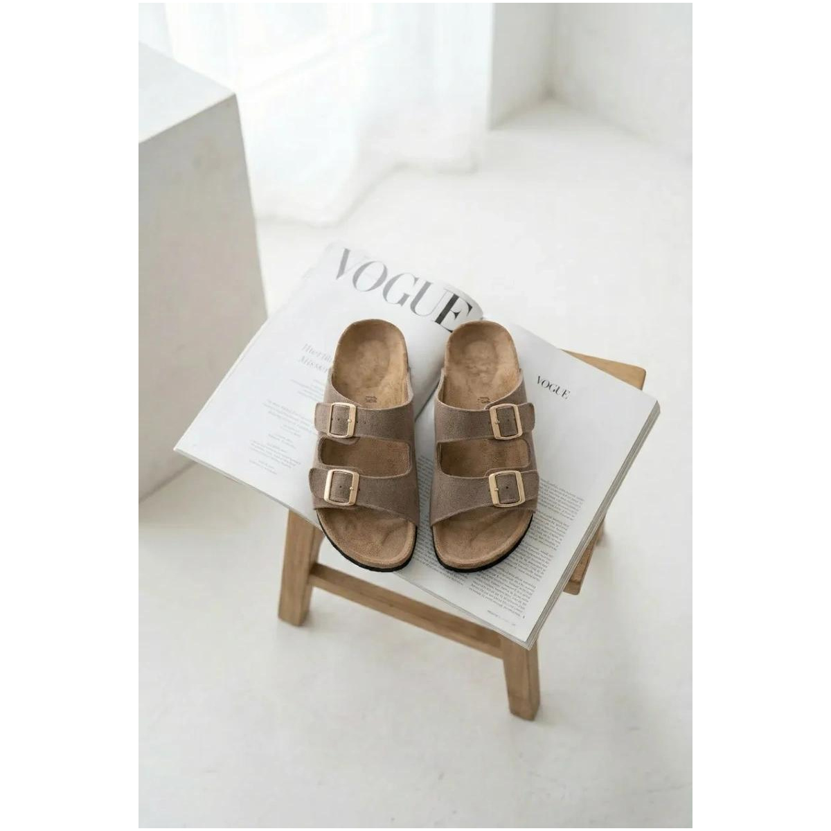 Dámske Hnedé Papuče s Prackami