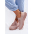 Materiálové Slip-On Dámske Športové Topánky Ružové Olive - Odtiene ružovej