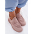 Materiálové Slip-On Dámske Športové Topánky Ružové Olive - Odtiene ružovej