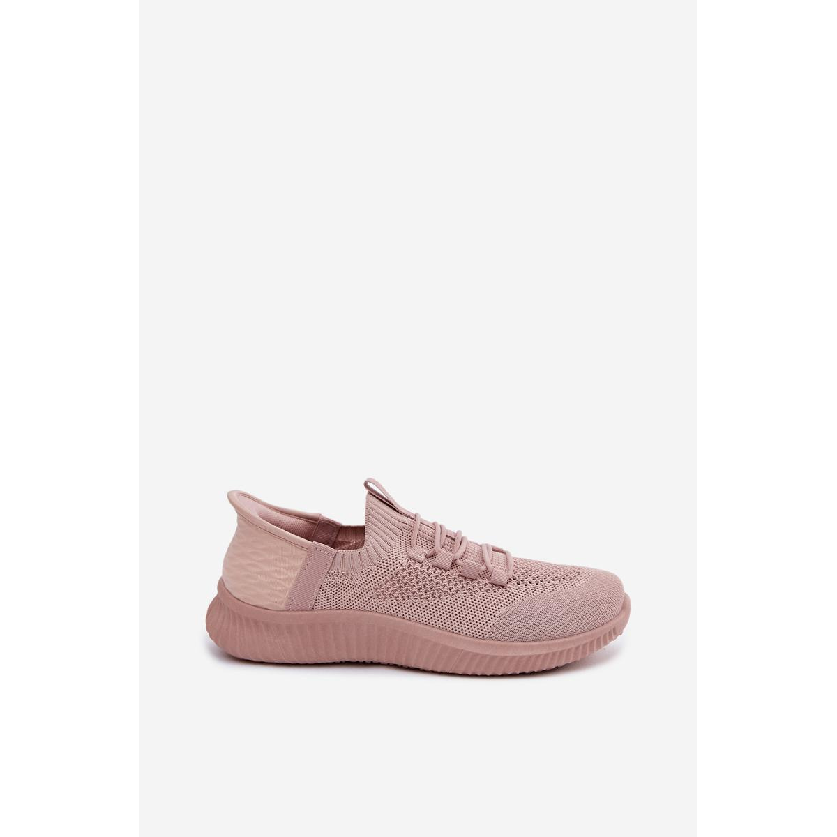 Materiálové Slip-On Dámske Športové Topánky Ružové Olive - Odtiene ružovej