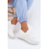 Materiálové Slip-On Dámske Športové Topánky Biele Olive - Biela