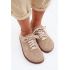 Kožené Semišové Dámske Tenisky Barefoot Zazoo N1243 Béžové