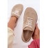 Kožené Semišové Dámske Tenisky Barefoot Zazoo N1243 Béžové