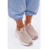 Materiálové Športové Topánky Dámske Slip-On Sneakers Kobbo 102425 Béžové - Béžová
