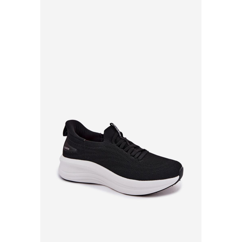 Materiálové Športové Topánky Dámske Slip-On Kobbo 102425 Čierne - Čierna