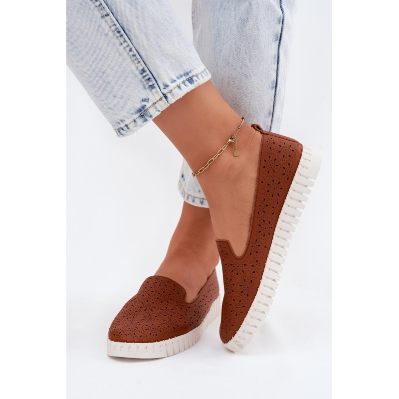 Dámske Priehľadné Slip-On Topánky Camel Salty - Odtiene hnedej a béžovej