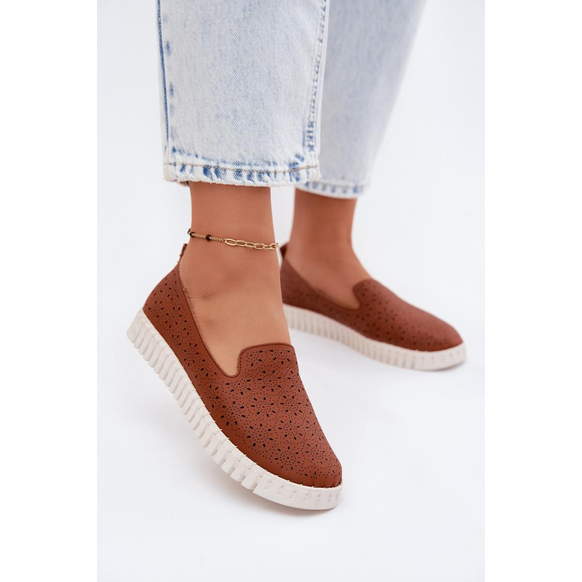 Dámske Priehľadné Slip-On Topánky Camel Salty - Odtiene hnedej a béžovej