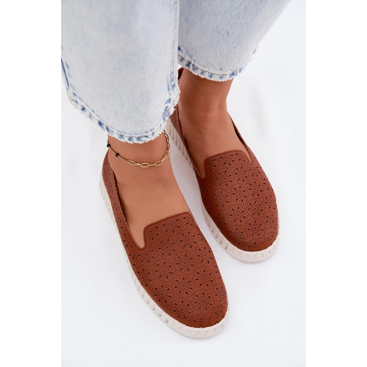 Dámske Priehľadné Slip-On Topánky Camel Salty - Odtiene hnedej a béžovej