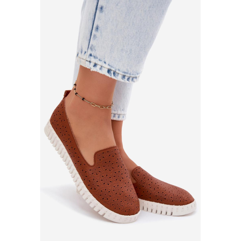 Dámske Priehľadné Slip-On Topánky Camel Salty - Odtiene hnedej a béžovej