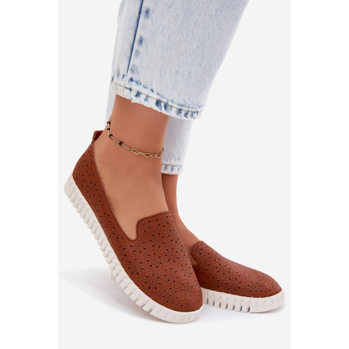 Dámske Priehľadné Slip-On Topánky Camel Salty - Odtiene hnedej a béžovej