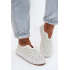 Otvorené Slip-On Platformové Topánky Biele Glamma - Biela