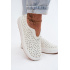 Otvorené Slip-On Platformové Topánky Biele Glamma - Biela