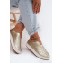 Otvorené Slip-on Platformové Topánky Zlaté Glamma - Zlatá