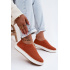 Otváracie slip-on na platforme Oranžové Glamma - Odtiene oranžovej