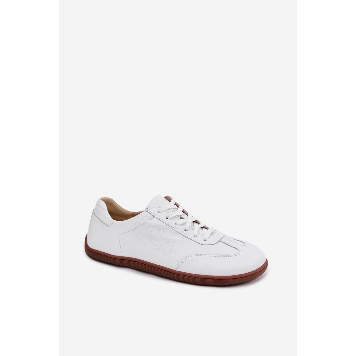 Kožené Dámske Tenisky Barefoot Zazoo N1243 Biele