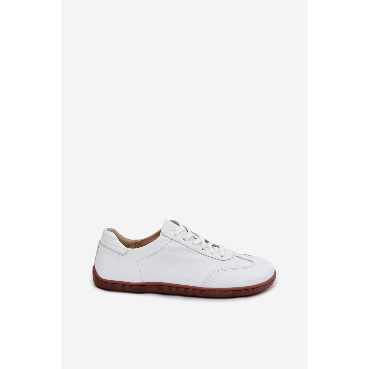 Kožené Dámske Tenisky Barefoot Zazoo N1243 Biele
