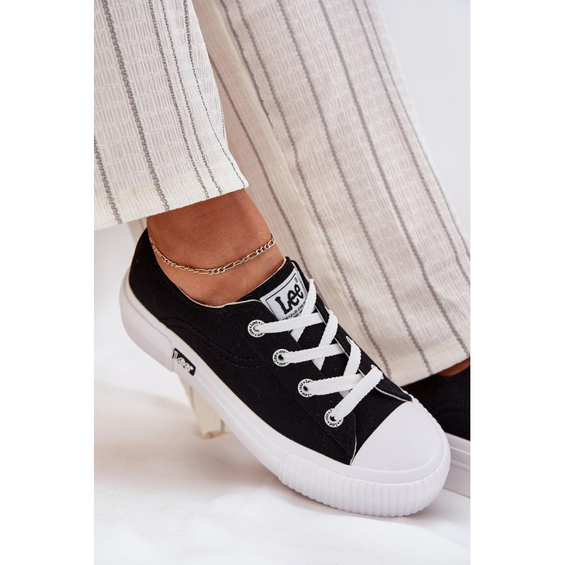 Dámske tenisky na platforme LEE ISLA C WOMEN LOW 50261002.25Y Čierne - Čierna