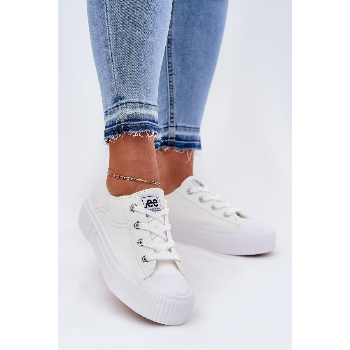 Dámske platformové tenisky LEE ISLA C WOMEN LOW 50261002.1FG Biela - Biela
