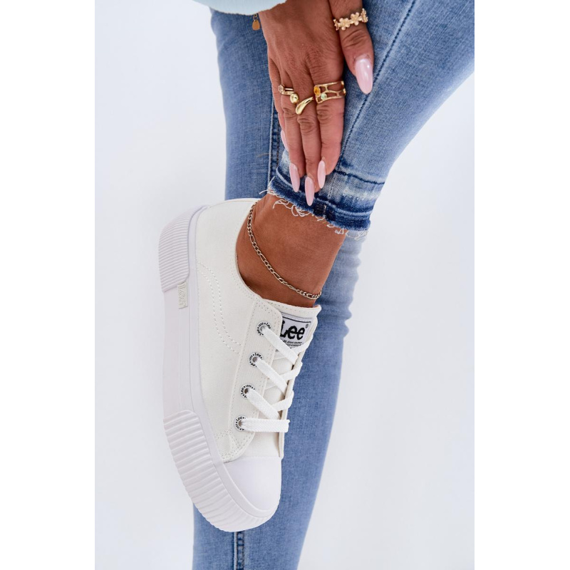 Dámske platformové tenisky LEE ISLA C WOMEN LOW 50261002.1FG Biela - Biela