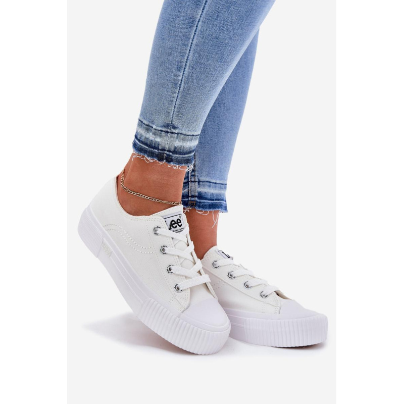 Dámske platformové tenisky LEE ISLA C WOMEN LOW 50261002.1FG Biela - Biela