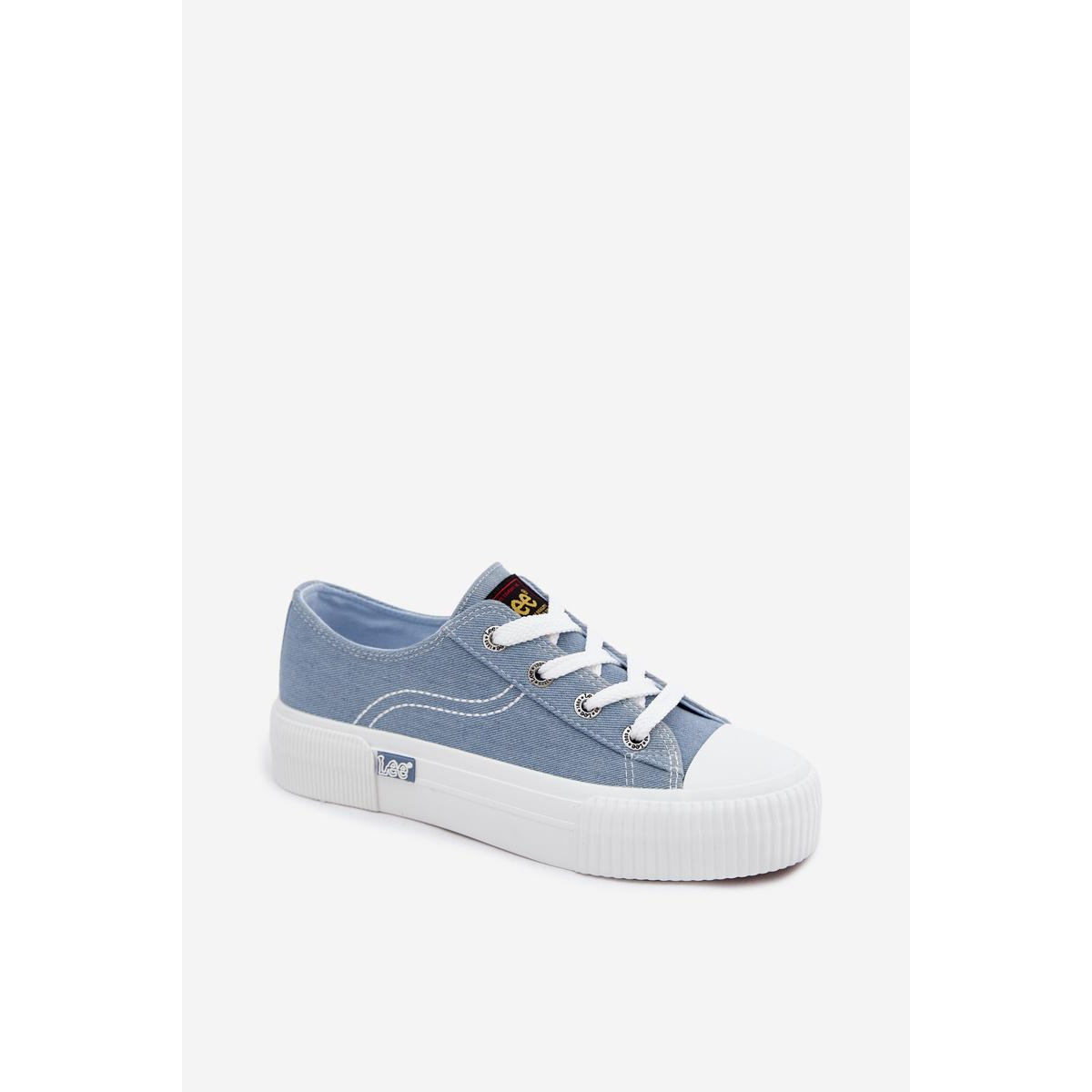 Dámske tenisky na platforme LEE ISLA C WOMEN LOW 50261002.21H džínové - Modrá