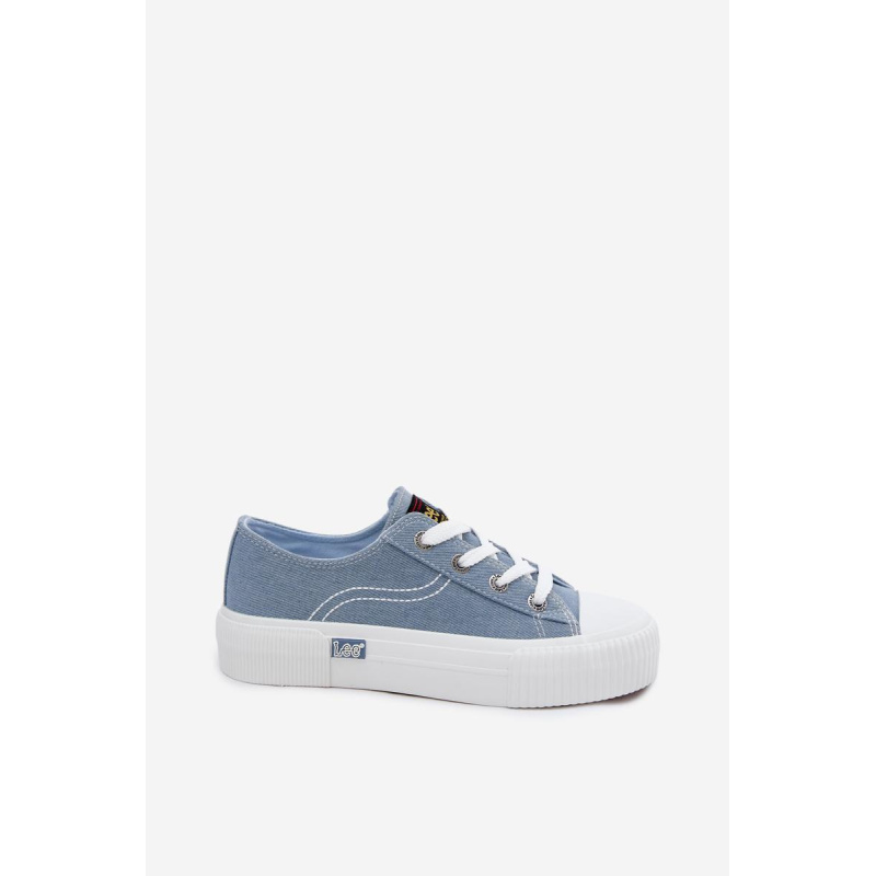 Dámske tenisky na platforme LEE ISLA C WOMEN LOW 50261002.21H džínové - Modrá
