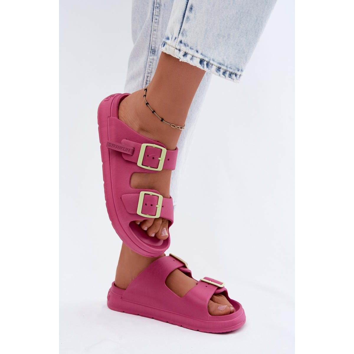 Penové Dámske Papuče S Prackami D.Franklin DFSH413005 Fuksia - Odtiene ružovej