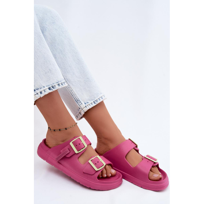 Penové Dámske Papuče S Prackami D.Franklin DFSH413005 Fuksia - Odtiene ružovej