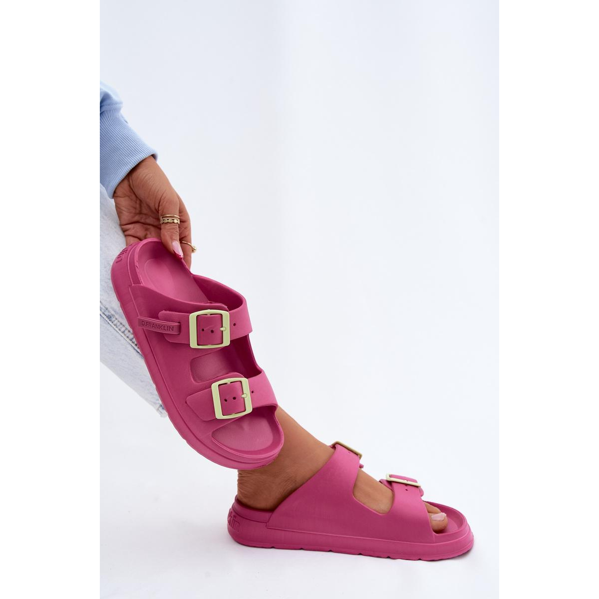 Penové Dámske Papuče S Prackami D.Franklin DFSH413005 Fuksia - Odtiene ružovej
