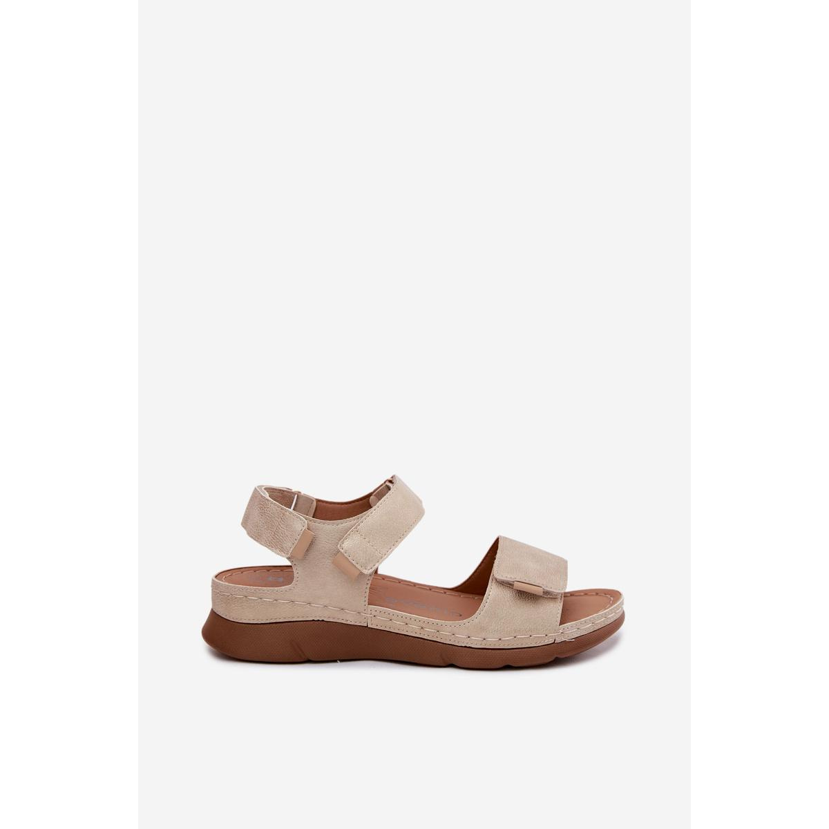 Dámske Platformové Sandále Zlato Linora - Zlatá