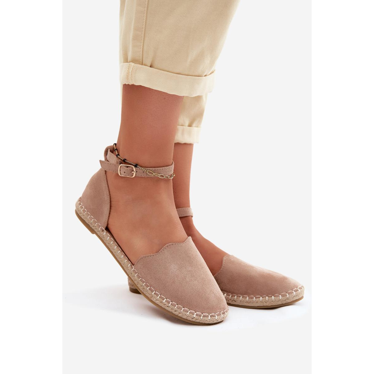 Dámske Espadrily Z Umelého Semišu Vinceza 23-34594 Béžové