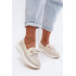 Otváracie slip-on topánky z prírodnej kože Artiker 58C0478 Béžové