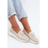 Otváracie slip-on topánky z prírodnej kože Artiker 58C0478 Béžové