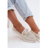Otváracie slip-on topánky z prírodnej kože Artiker 58C0478 Béžové